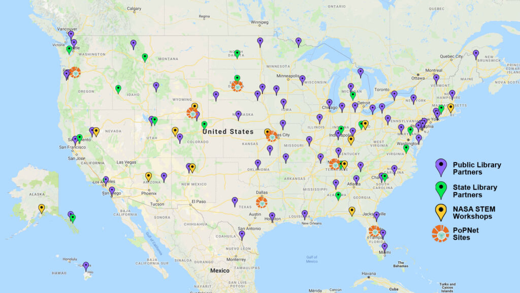 NASA@ My Library Partners Map