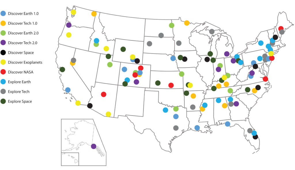 STAR Net Exhibitions and Host Locations