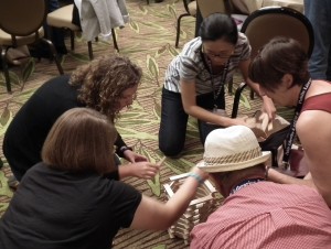 The 2015 Public Libraries & STEM conference was the first of its kind for bringing professionals from the library and STEM professions together. Here, participants engaged in hands-on teamwork with Keva planks.