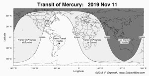 Mercury Transit Map